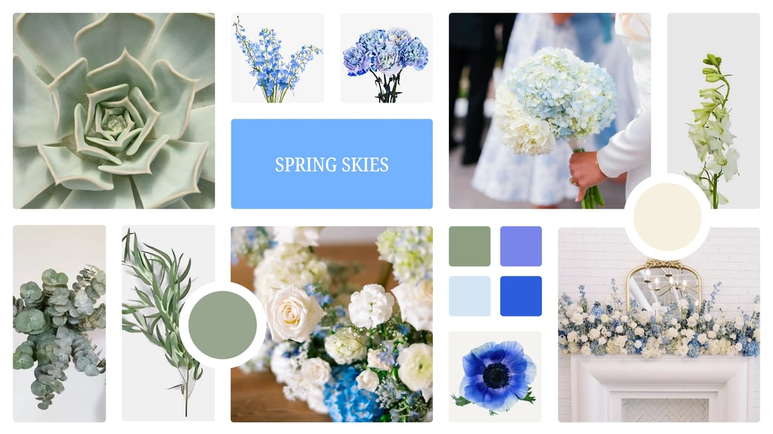 spring skies mood board main